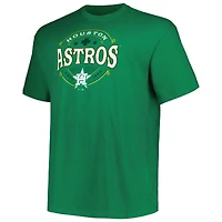 Men's Kelly Green Houston Astros Big & Tall Celtic T-Shirt