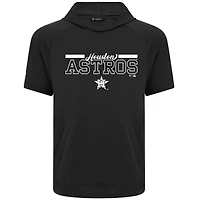 Men's Levelwear Black Houston Astros Phase Vanguard Hoodie T-Shirt