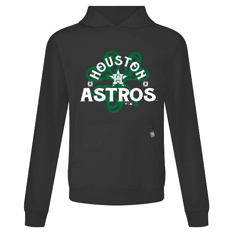 Sweat à capuche noir Houston Astros St. Patrick's Day Relay Shamrock pour homme Levelwear