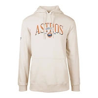 Sweat à capuche rétro pour homme de la collection Cooperstown Podium Houston Astros couleur crème Levelwear