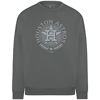 Men's Levelwear Gray Houston Astros Luxe Signature Grain Pullover Sweatshirt