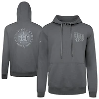 Men's Levelwear Gray Houston Astros Podium Grain Pullover Hoodie