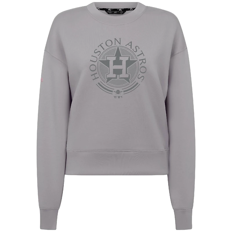 Sweat-shirt gris à capuche en éponge des Astros de Houston pour homme