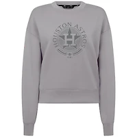 Sweat-shirt gris à capuche en éponge des Astros de Houston pour homme