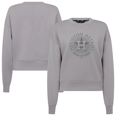 Men's Levelwear Gray Houston Astros Sponge Pullover Sweatshirt