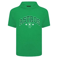 Men's Levelwear Green Houston Astros St. Patrick's Day Phase Plaid Short Sleeve T-Shirt Hoodie