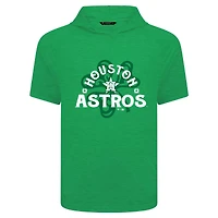Men's Levelwear Green Houston Astros St. Patrick's Day Phase Shamrock Short Sleeve T-Shirt Hoodie