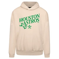Men's Levelwear  Khaki Houston Astros St. Patrick's Day Pullover Hoodie