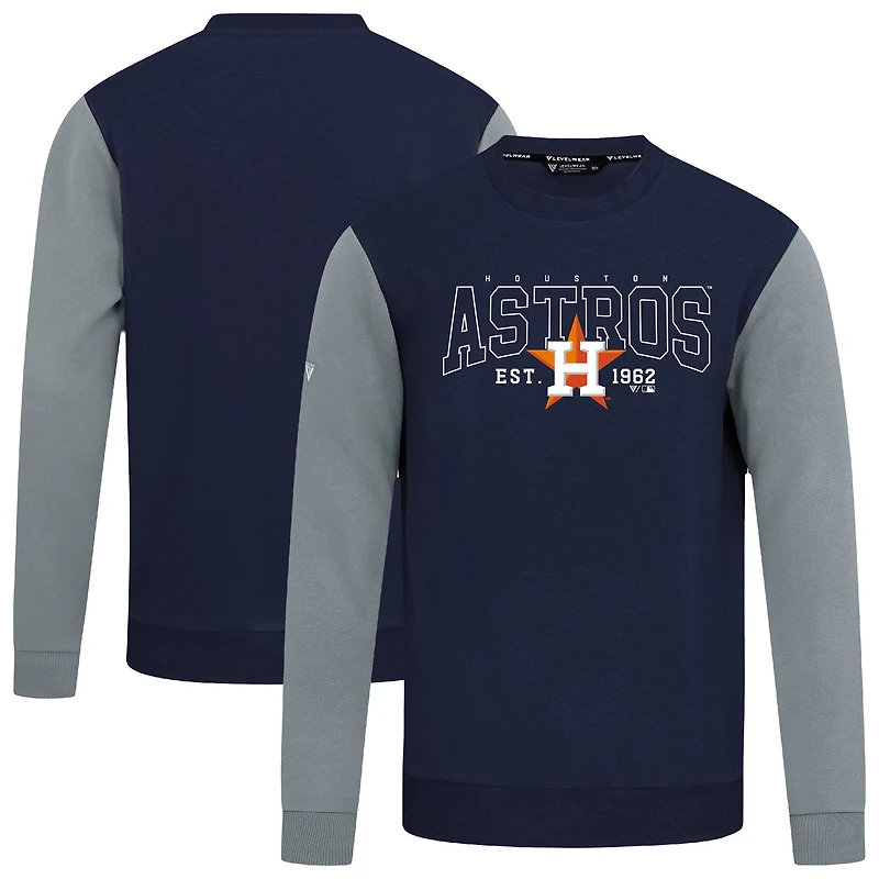 Sweat-shirt bleu marine Accolade Ultimate Textbook pour homme des Astros de Houston Levelwear
