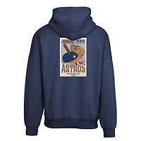 Men's Levelwear  Navy Houston Astros Contact Pro Card Pullover Hoodie