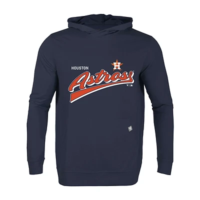Men's Levelwear Navy Houston Astros Relay Vintage Team 2.0 Pullover Hoodie