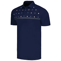 Polo raglan Levelwear Houston Astros Sector Batter Up pour homme, bleu marine