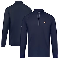 Men's Levelwear Navy Houston Astros Theory Insignia 2.0 Quarter-Zip Pullover Top