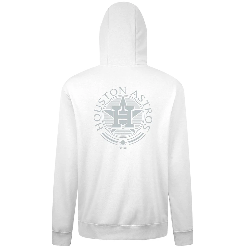 Men's Levelwear White Houston Astros Podium Valiant Pullover Hoodie