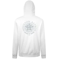 Men's Levelwear White Houston Astros Podium Valiant Pullover Hoodie