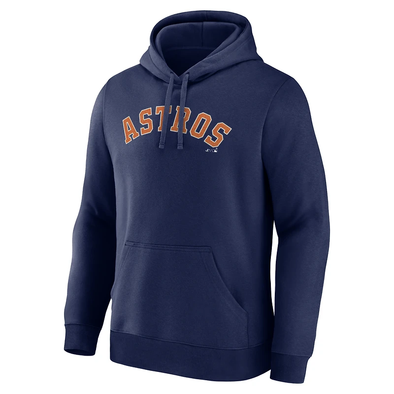 Sweat à capuche homme bleu marine avec logo Houston Astros