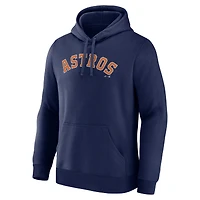 Sweat à capuche homme bleu marine avec logo Houston Astros