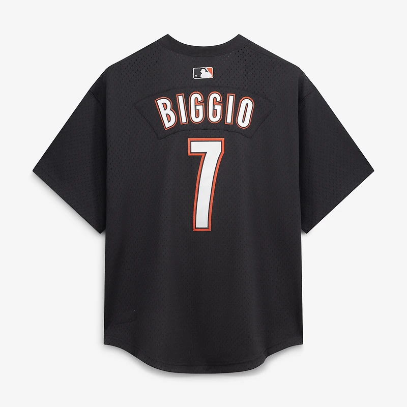 Men's Mitchell & Ness Craig Biggio Black Houston Astros Authentic Batting Practice Jersey