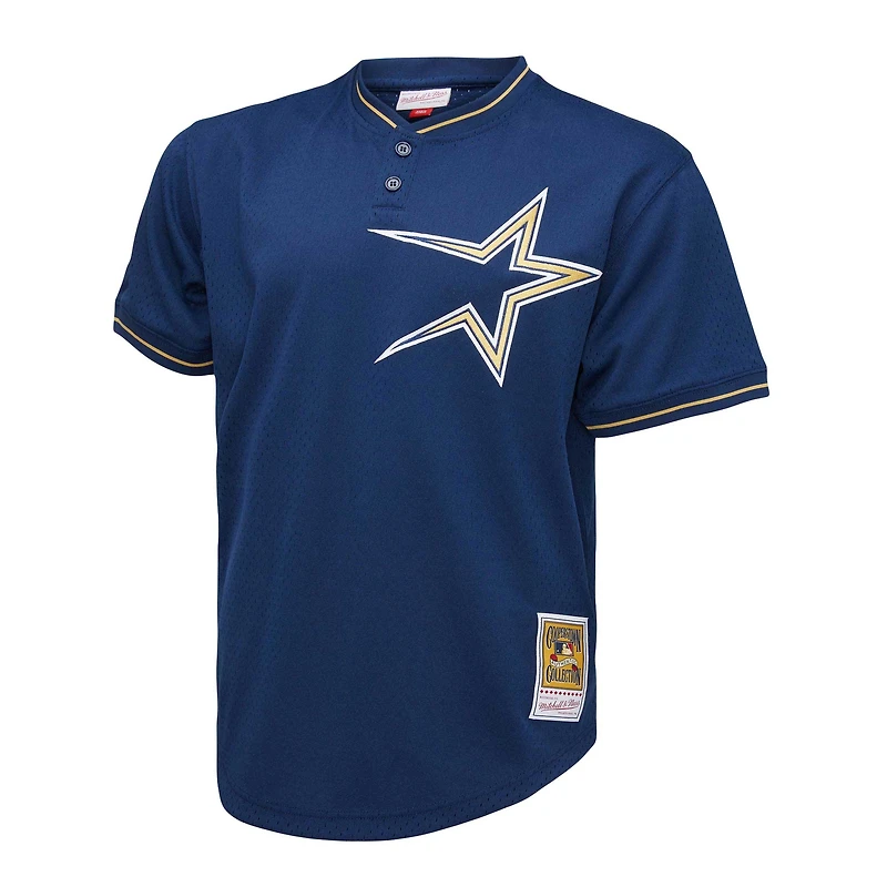 Mitchell & Ness Craig Biggio Navy Houston Astros 1991 Cooperstown Collection Maillot en maille pour homme