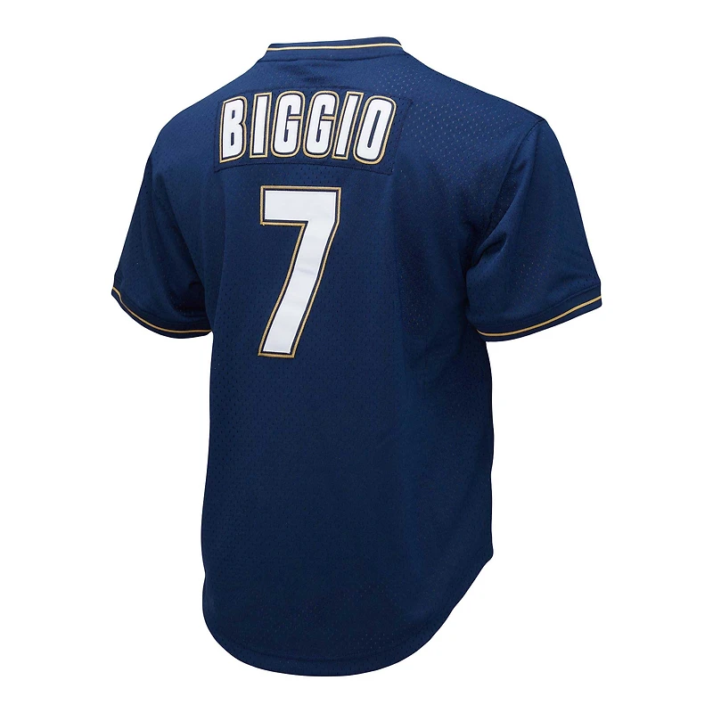 Mitchell & Ness Craig Biggio Navy Houston Astros 1991 Cooperstown Collection Maillot en maille pour homme