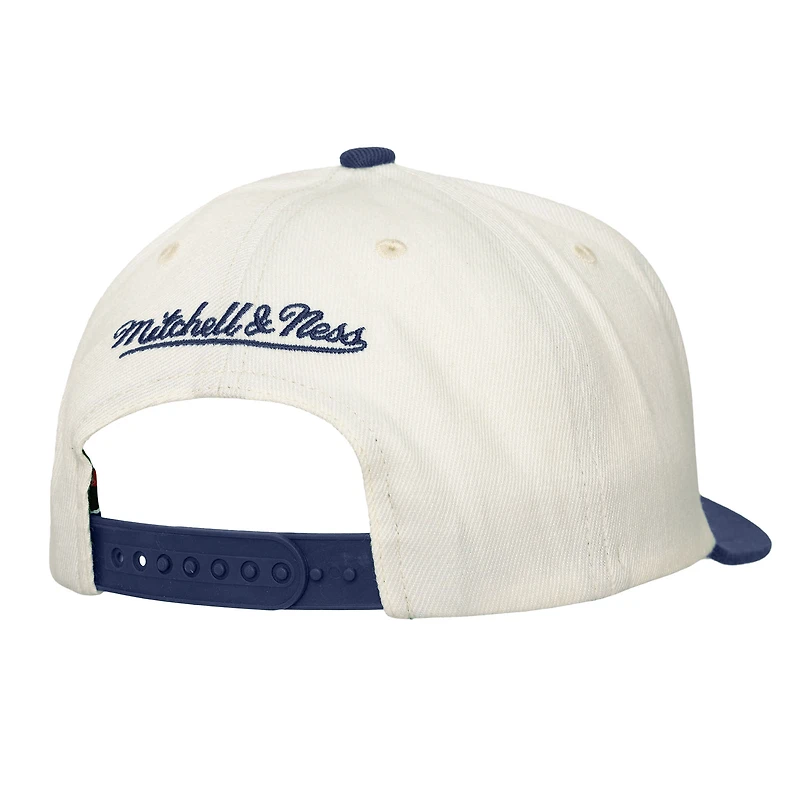 Men's Mitchell & Ness  Cream Houston Astros Coop Stretch-Snapback Hat