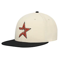 Casquette snapback basique Mitchell & Ness crème Houston Astros Cooperstown Collection pour homme