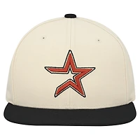Casquette snapback basique Mitchell & Ness crème Houston Astros Cooperstown Collection pour homme