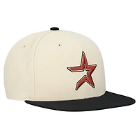 Casquette snapback basique Mitchell & Ness crème Houston Astros Cooperstown Collection pour homme