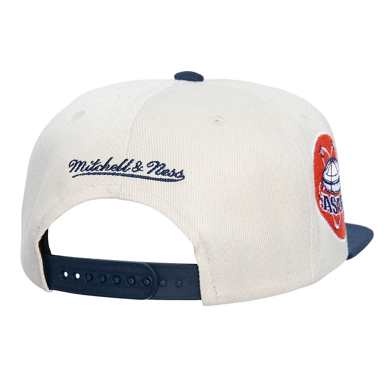 Casquette Snapback Speed ​​Zone crème Houston Astros Cooperstown Collection Mitchell & Ness pour hommes