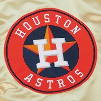 Veste légère en satin entièrement zippée Mitchell & Ness Gold Houston Astros OG 2.0 pour hommes