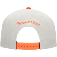 Casquette Snapback à panneau Knock Out des Astros de Houston gris/orange Mitchell & Ness pour hommes