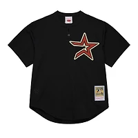 Maillot d'entraînement de frappeur en maille noir Mitchell & Ness Jeff Bagwell des Astros Houston la collection Cooperstown pour hommes