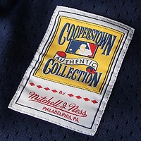 Maillot d'entraînement au bâton en maille Mitchell & Ness Jeff Bagwell pour hommes, bleu marine, Houston Astros Cooperstown