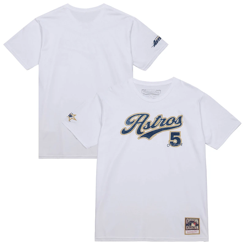 Men's Mitchell & Ness Jeff Bagwell White Houston Astros Cooperstown Collection Player T-Shirt