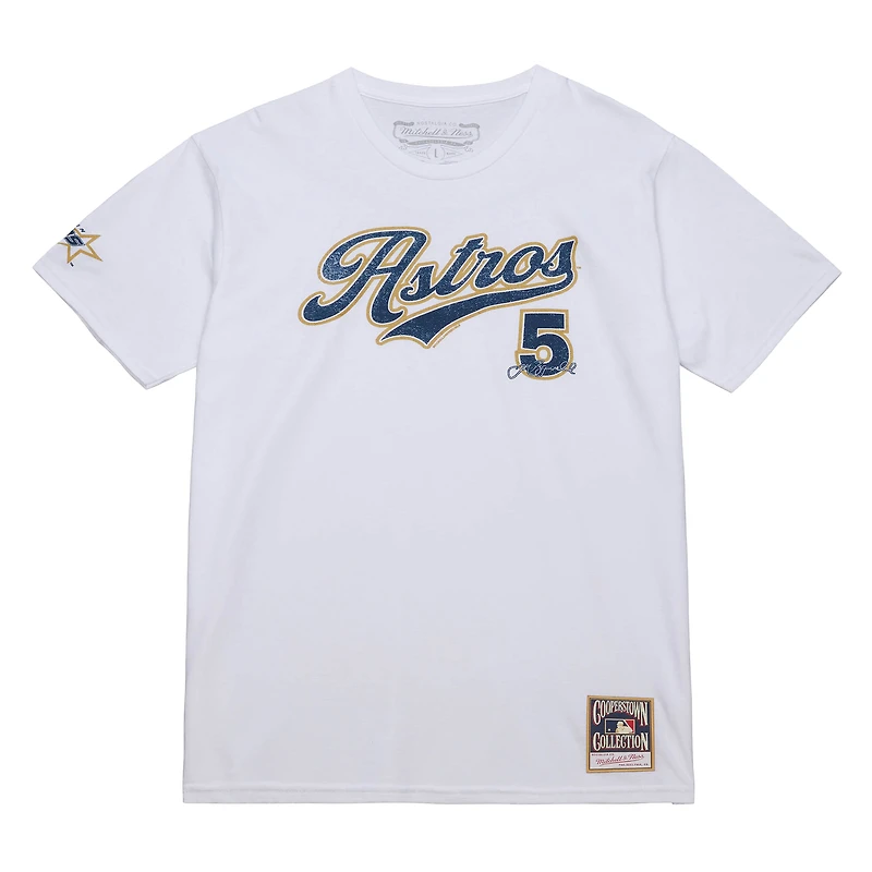 Men's Mitchell & Ness Jeff Bagwell White Houston Astros Cooperstown Collection Player T-Shirt