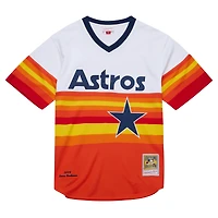 Maillot de retour authentique la collection Cooperstown 2004 des Astros Houston blanc Mitchell & Ness Lance Berkman pour hommes