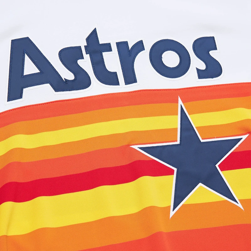 Maillot de retour authentique la collection Cooperstown 2004 des Astros Houston blanc Mitchell & Ness Lance Berkman pour hommes