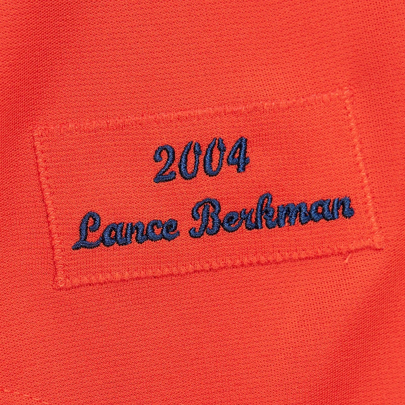 Maillot de retour authentique la collection Cooperstown 2004 des Astros Houston blanc Mitchell & Ness Lance Berkman pour hommes
