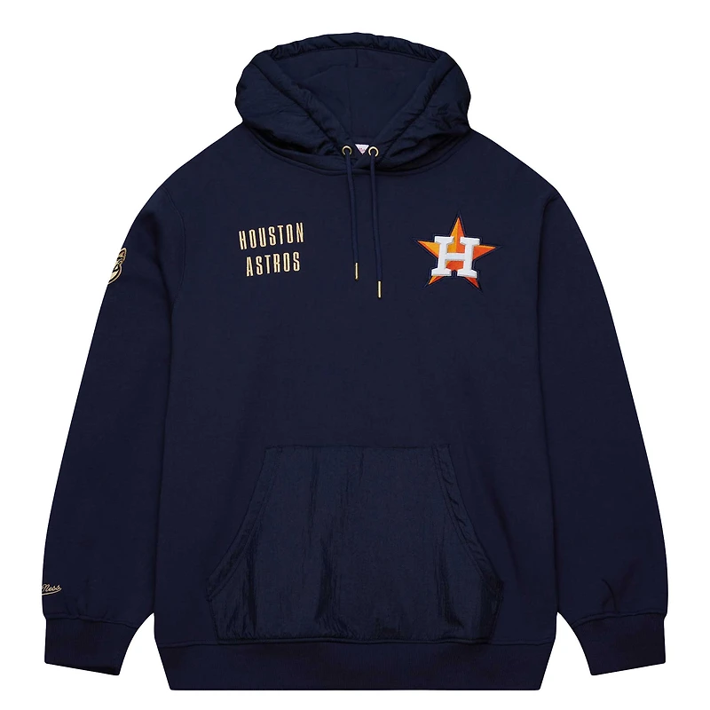 Sweat à capuche bleu marine Mitchell & Ness Houston Astros Team OG 2.0 Current Logo pour hommes