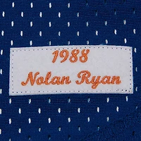 Hommes Mitchell & Ness Nolan Ryan Navy Houston Astros 1988 Authentique Cooperstown Collection Mesh Batting Practice Jersey