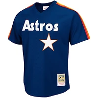 Men's Mitchell & Ness Nolan Ryan Navy Houston Astros Cooperstown Collection Big Tall Mesh Batting Practice Jersey