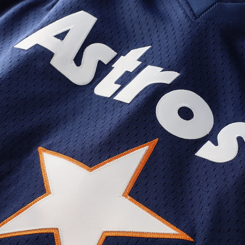 Men's Mitchell & Ness Nolan Ryan Navy Houston Astros Cooperstown Collection Big Tall Mesh Batting Practice Jersey