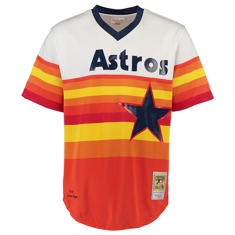 Maillot Mitchell & Ness Nolan Ryan White Houston Astros authentique pour homme