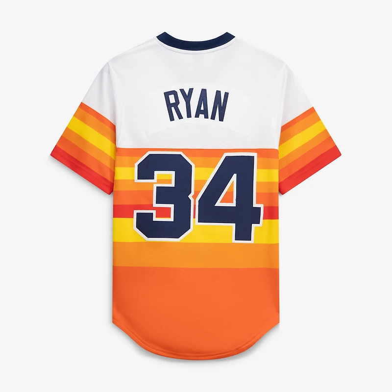 Men's Mitchell & Ness Nolan Ryan White Houston Astros Throwback Authentic Jersey