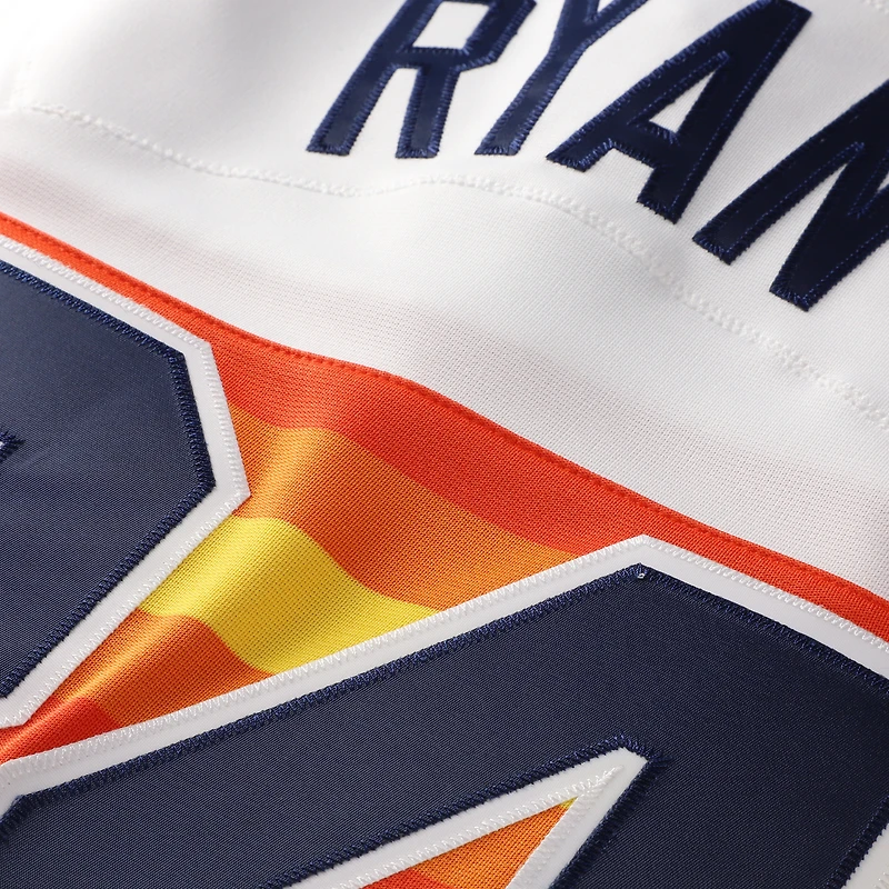 Men's Mitchell & Ness Nolan Ryan White Houston Astros Throwback Authentic Jersey