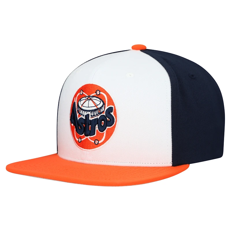 Casquette snapback basique Mitchell & Ness blanche Houston Astros Cooperstown Collection pour homme