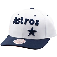 Casquette Snapback Collection Pro Crown des Astros de Houston de Mitchell & Ness pour homme, blanc