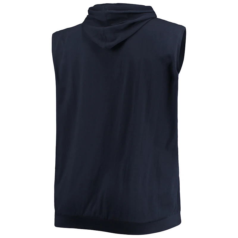 Sweat à Capuche Homme Bleu Marine Houston Astros Jersey Muscle Sans Manches