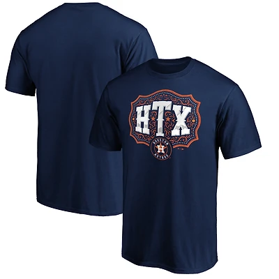 T-shirt bleu marine pour homme, équipe Adrenaline des Astros de Houston