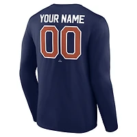 Men's Navy Houston Astros Winning Streak Custom Long Sleeve T-Shirt